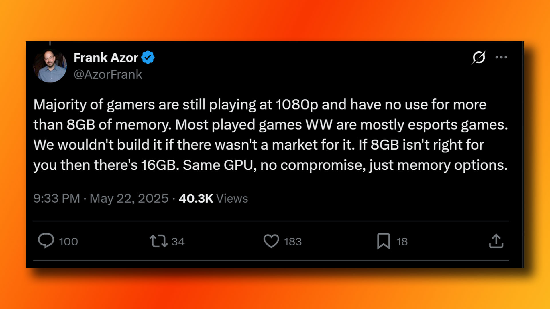 amd 8gb vram enough frank azor