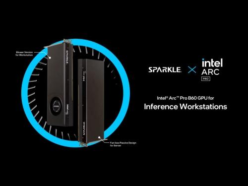 Sparkle comes up with three Intel Arc PRO B60 graphics card versions